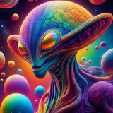 neue electronica und edm EP "yes und" mit 6 Songs als mp3 und hochauflösendes Wav plus 7 farbige Alien Illus als PNG Handy Wallpaper