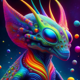 neue electronica und edm EP "yes und" mit 6 Songs als mp3 und hochauflösendes Wav plus 7 farbige Alien Illus als PNG Handy Wallpaper