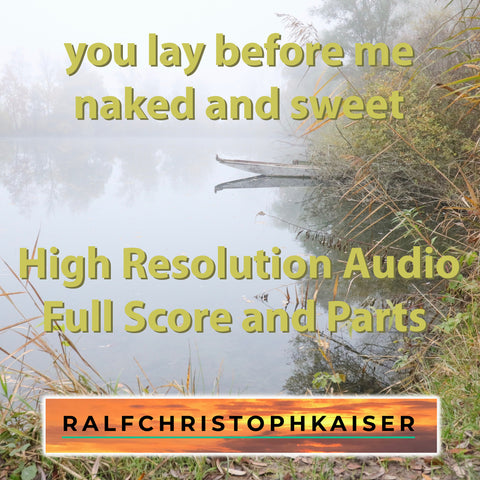 You lay before me naked and sweet - Posaunenchor mit Violoncello Begleitung als Klassik EP mit 4 Werken by Ralf Christoph Kaiser - ralfchristophkaiser.com Musik und Noten